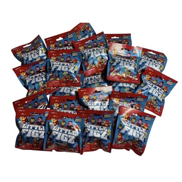 Little Figz Blind Bags Series 1 Heros Monsters City People Figures Lot of 21 NEW - Picture 4 of 5